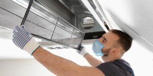 Clean Air Ducts in a Commercial Building