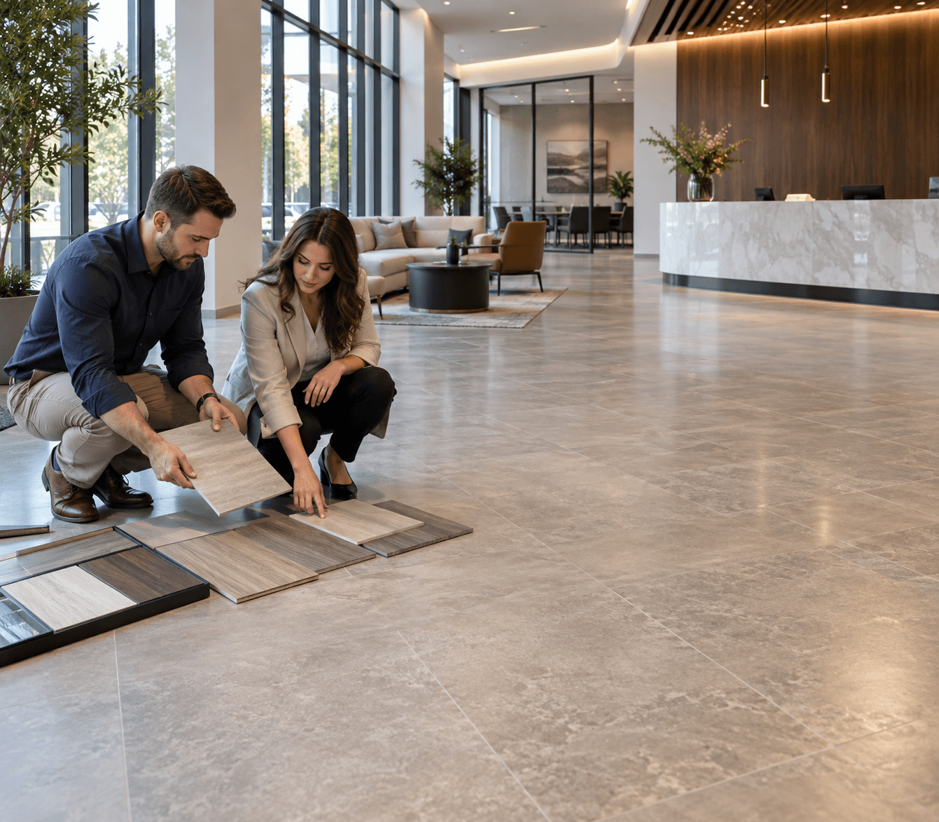 The Right Commercial Floor Starts With The Space, Not The Sample