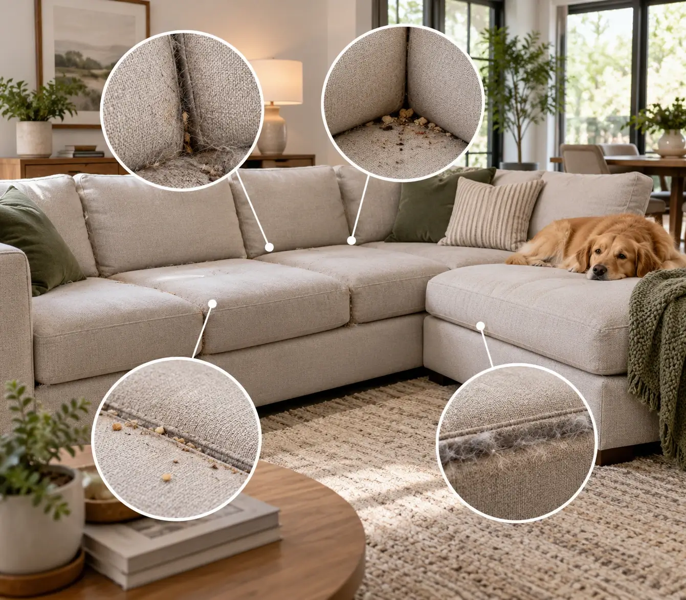 Sectionals Collect Dirt Differently Than Standard Sofas